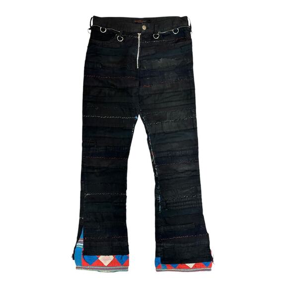 SS03 Ethnic scab flare denim - Picture 1 of 8
